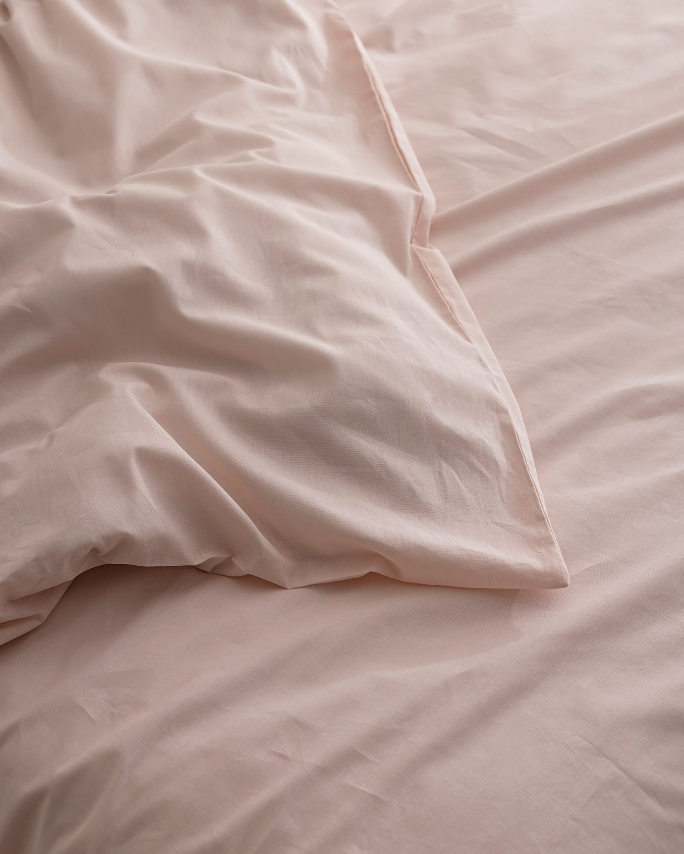 Manon King Size 100% Cotton Ranforce Duvet Cover - Powder Pink