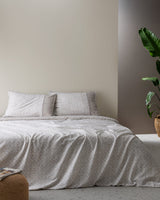 100% Cotton Single Duvet Cover Set - Crepe Texture