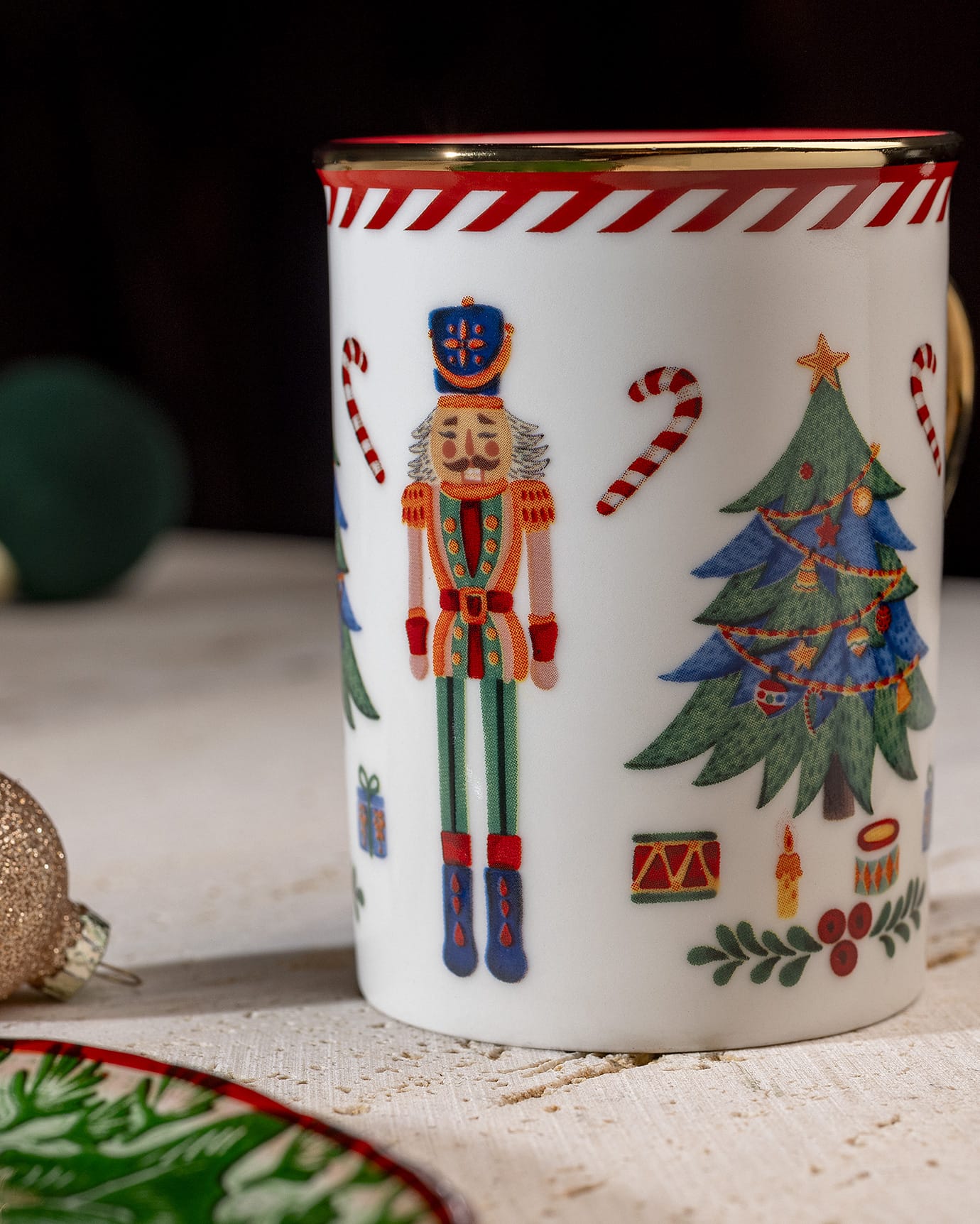Elegant New Bone China Mug - Whimsical Reve Doux Design