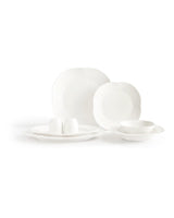 New Bone Porcelain 6-Person Dinner Set - Elegant Perle Design