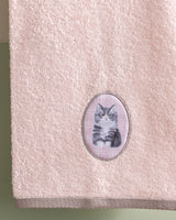100% Cotton Face Towel - Soft, Absorbent, Powder Pink