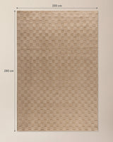 Textured Silk Relief Area Rug - Mink Taupe