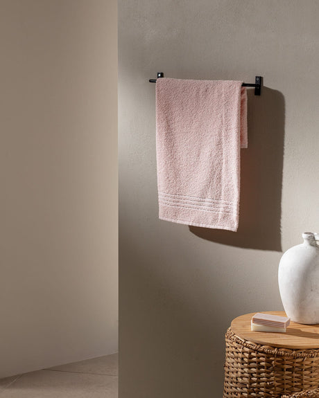 Plush Cotton Face Towel - Powder Pink