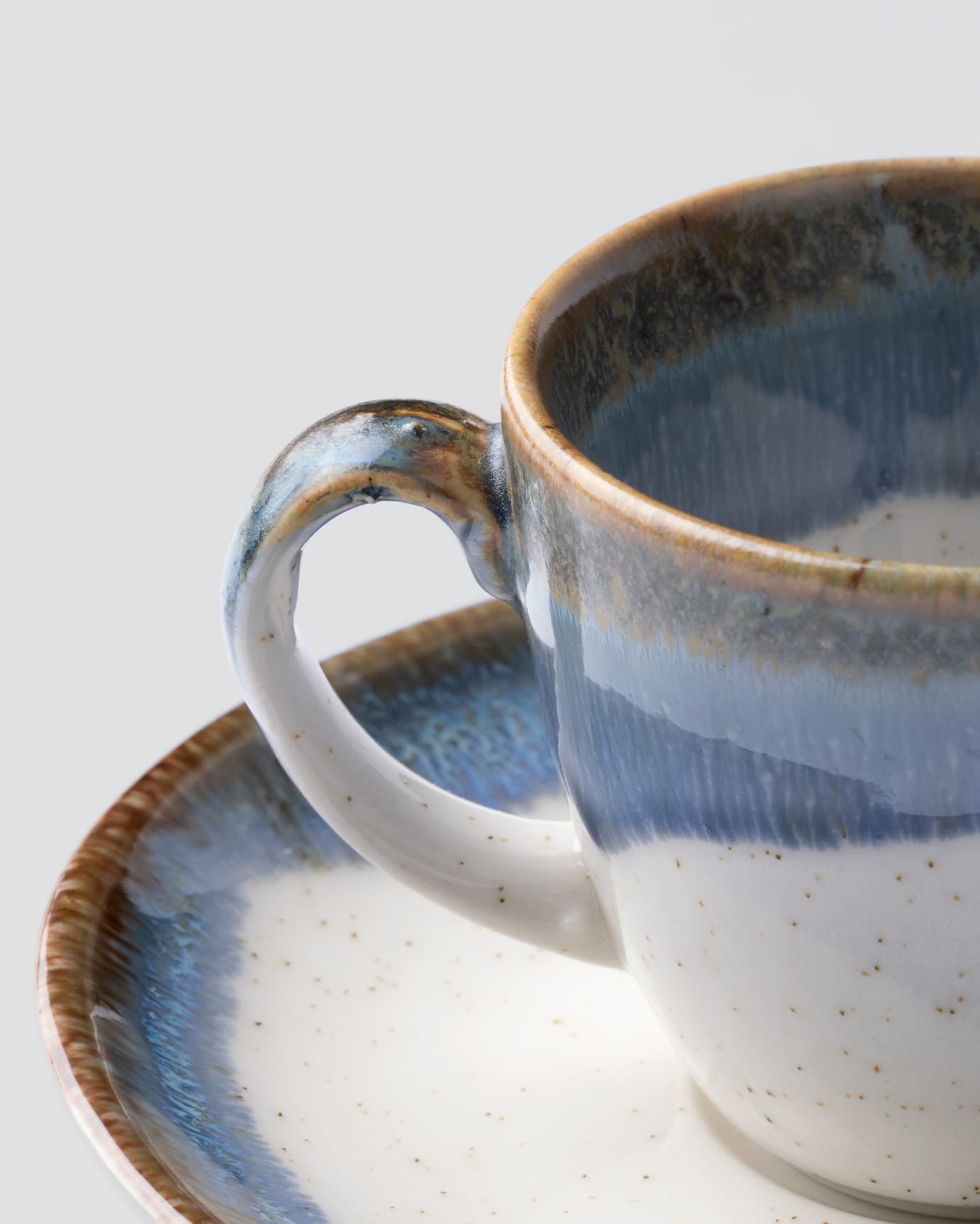 High-Quality Porcelain Coffee Cup Set - Elegant Tableware for Six