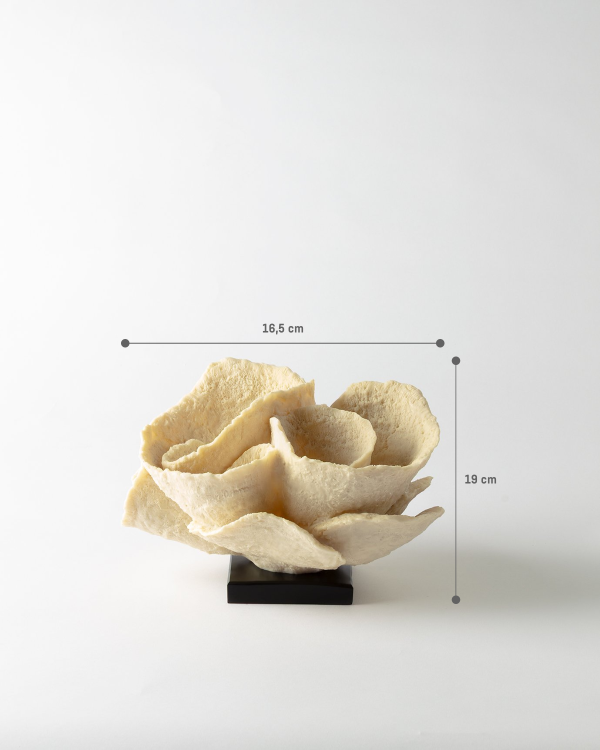 Resin Decorative Figurine - Elegant Cream Margot Accent