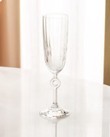 Clear Glass 4-Piece Champagne Flute Set - Sophisticated Style