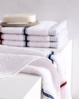 Cotton Blend 4-Piece Hand Towel Set - Bourrache Two-Tone Design