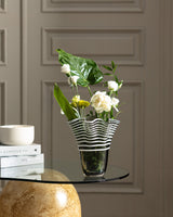 Handmade Glass Flower Vase - Medium Size Home Decor