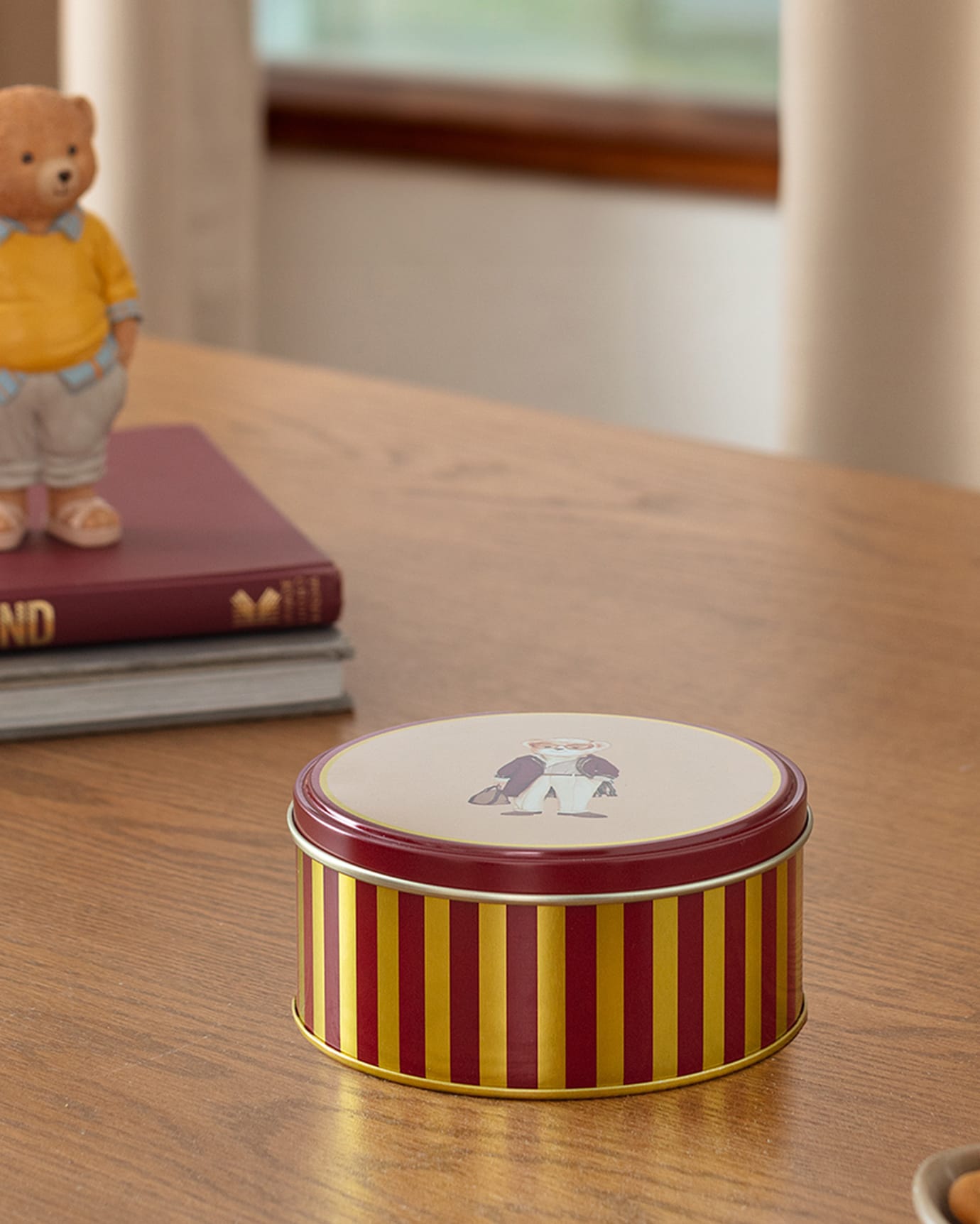 Louise Small Round Metal Decorative Storage Box