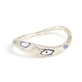 Artisan 925 Sterling Silver Enamel Filigree Bangle