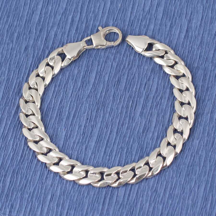 Premium 925 Sterling Silver Plain Chain Bracelet