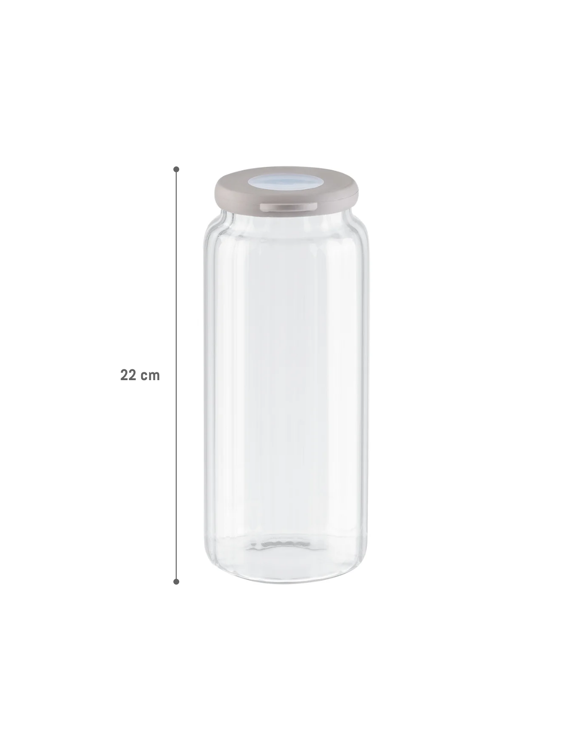 Airtight Borosilicate Glass Food Storage Jar, 1200 ml Kitchen Canister