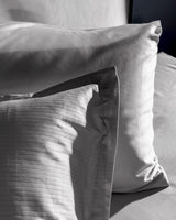 Thalie Double 100% Cotton Striped Sateen Duvet Cover Set - 300TC