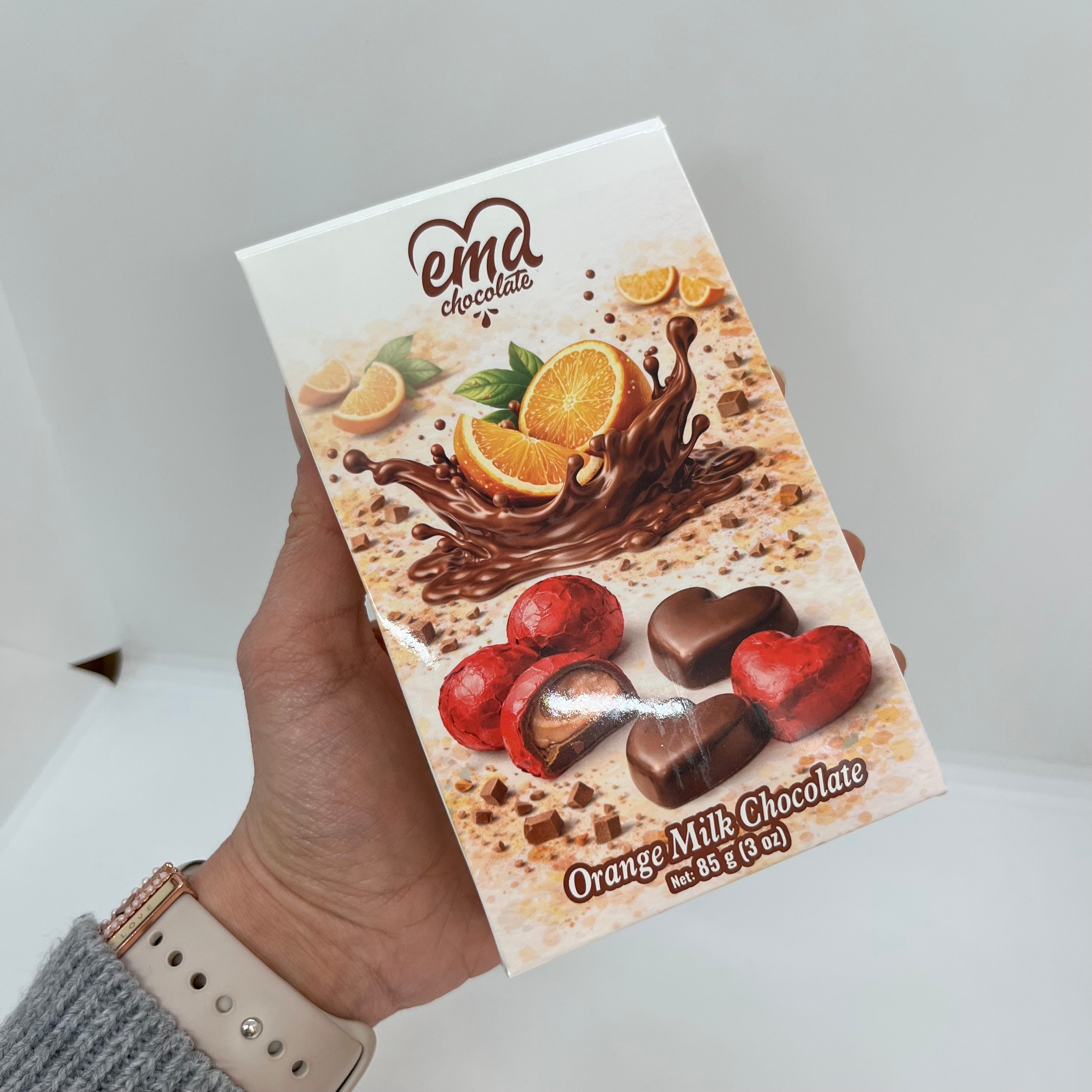 Premium Orange Cream-Filled Chocolate Bar