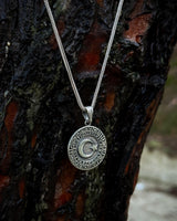 Collier Médaillon en Argent Sterling - Design Héritage Étoile Croissant