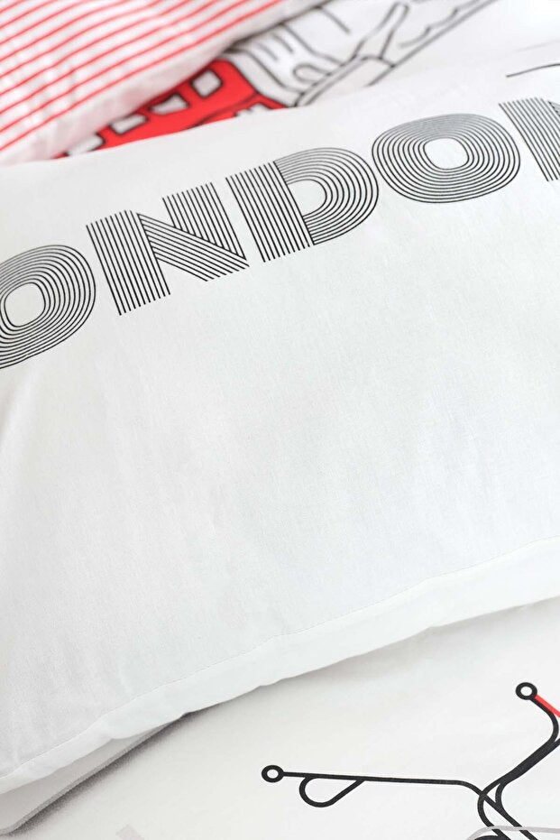 Young London 100% Cotton Single Duvet Cover Set