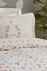 Ensemble Housse de Couette Simple Sonya - 100% Coton Motif Floral