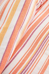 Montre Double Peştemal Pike - Orange Striped Blanket 180x220cm