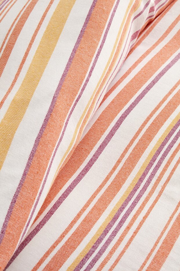 Montre Double Peştemal Pike - Orange Striped Blanket 180x220cm