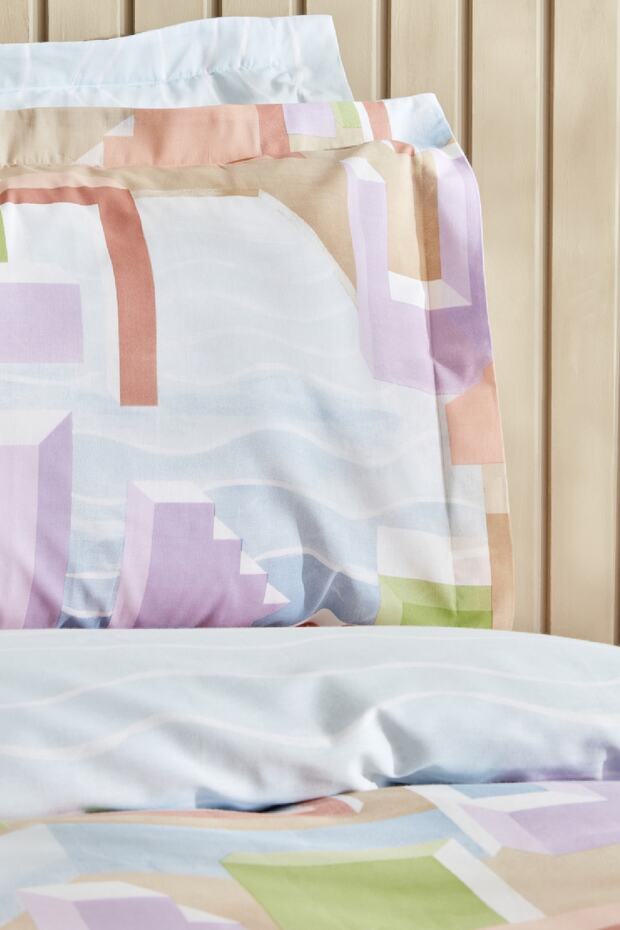 Semblance Double Duvet Cover Set - 100% Cotton, Multicolor