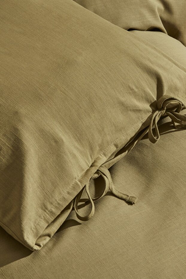 4 Element Double Duvet Cover Set - 100% Cotton Khaki