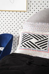Dennis Pomegranate Double Bed Set - 100% Cotton