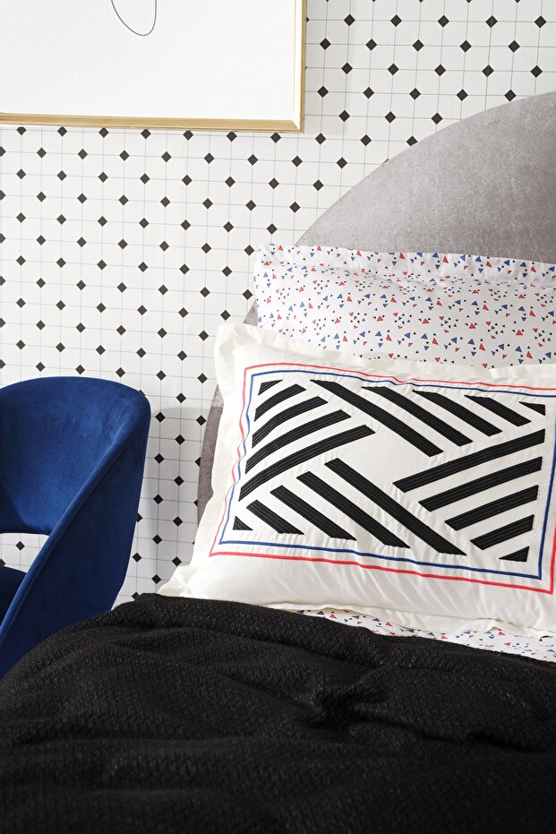 Dennis Pomegranate Double Bed Set - 100% Cotton