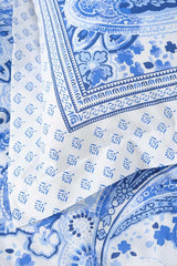 Bellance Blue 100% Cotton Double Duvet Cover Set