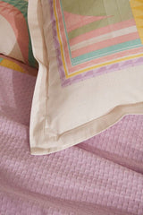 Pine Double Duvet Cover & Quilt Set - 100% Cotton Lilac
