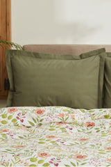 Single Floral Quilt Set - 160x220 cm, 100% Cotton