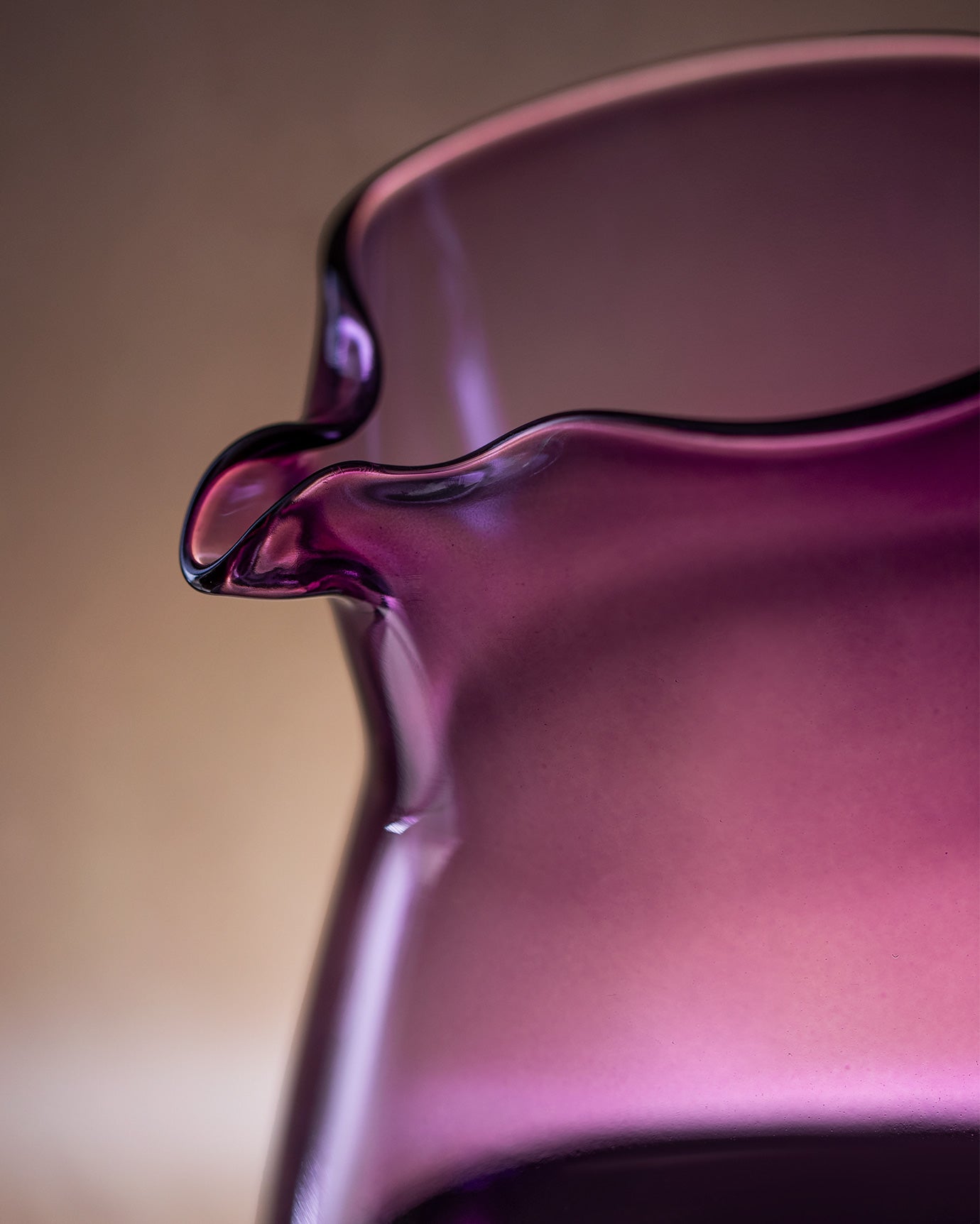 Artisanal Glass Carafe - Emeline Handmade Serving Pitcher