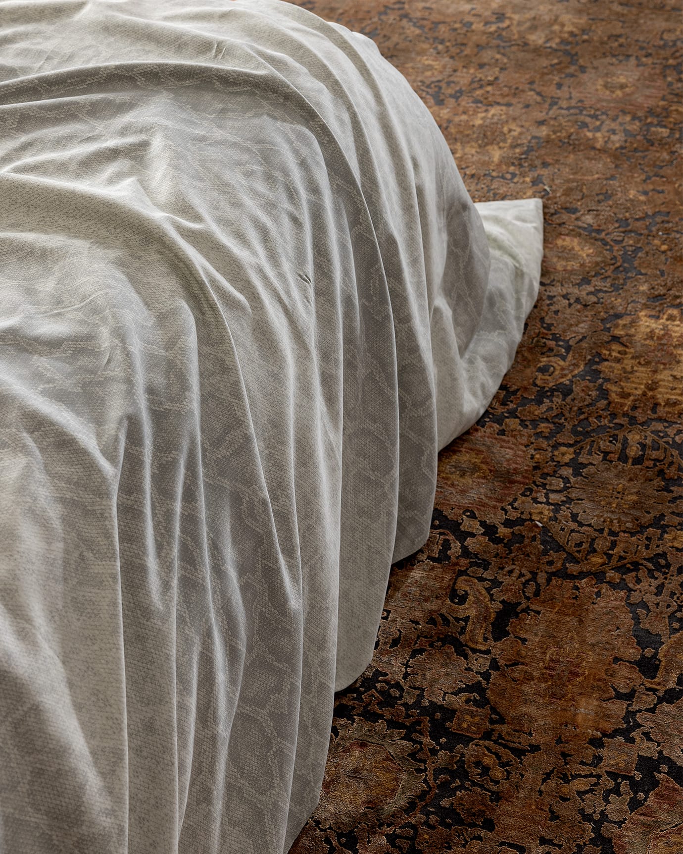 Elaine Double Bed 100% Cotton Printed Sateen Duvet Cover Set