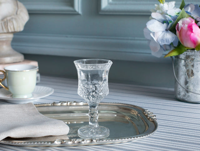 Glass 4-Piece Footed Espresso Glasses - Elegant Design