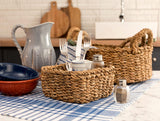 Small Handwoven Rattan Storage Basket for Home Organization