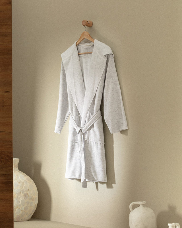 100% Cotton Hooded Unisex Bathrobe