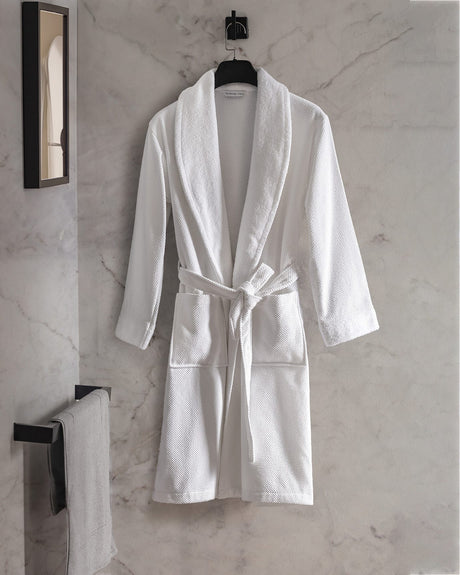 100% Cotton Unisex Bathrobe - Luxury Hotel Collection Comfort