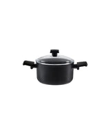 Titanium Professional Deep Saucepan, 18 cm, Black