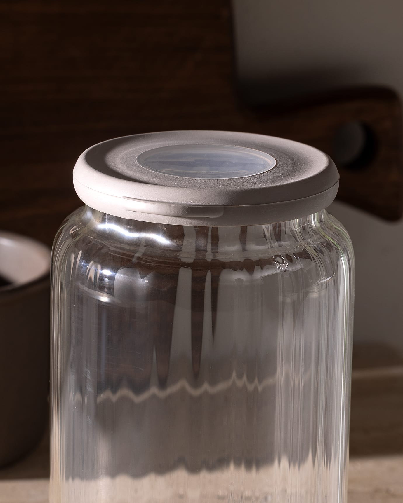 Borosilicate Glass Food Storage Jar - 960 ml Airtight Container