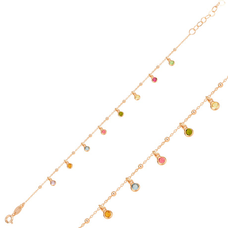 Dangling Charm Bracelet - Delicate Mini Design