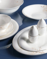 Fine Bone Porcelain 6-Person Dinnerware Set - Elegant & Durable