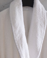 100% Cotton Unisex Bathrobe - Plush Shawl Collar Hotel Collection