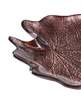 Glass Decorative Plate - Elegant Lotus Motif Design