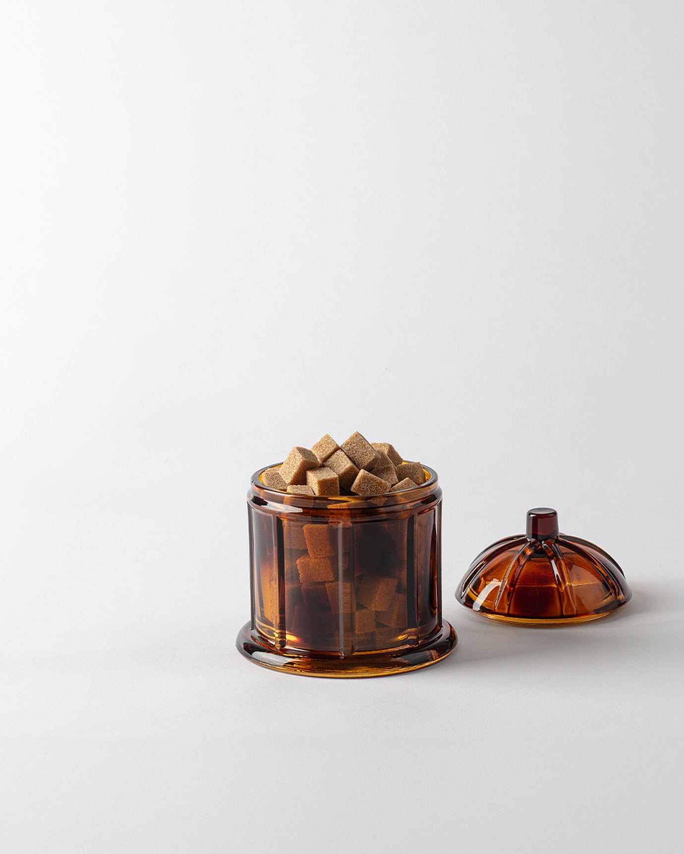 Elegant glas sukkerskål - Perfekt til moderne kaffe- og teservice