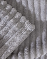 Plush Welsoft Single Polyester Blanket Grey