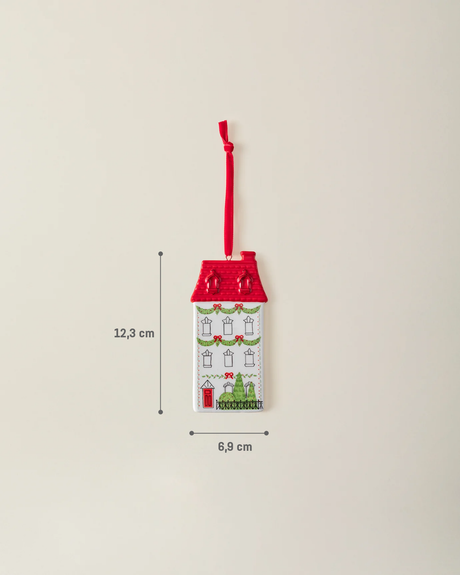 Festive Holly Christmas Tree Ornament - Charming Holiday Decoration