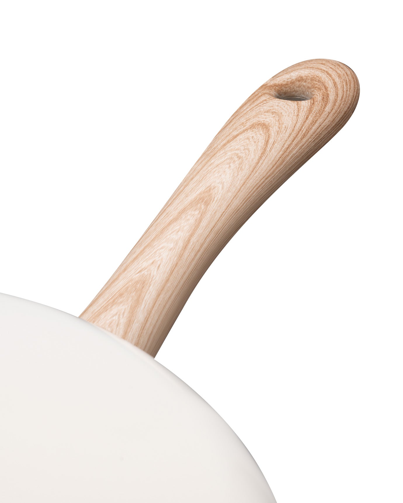 Manon 30cm White Wok Pan - Versatile Kitchen Cookware