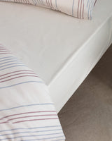 Cotton Blend Double Duvet Cover Set - Yarn-Dyed Texture