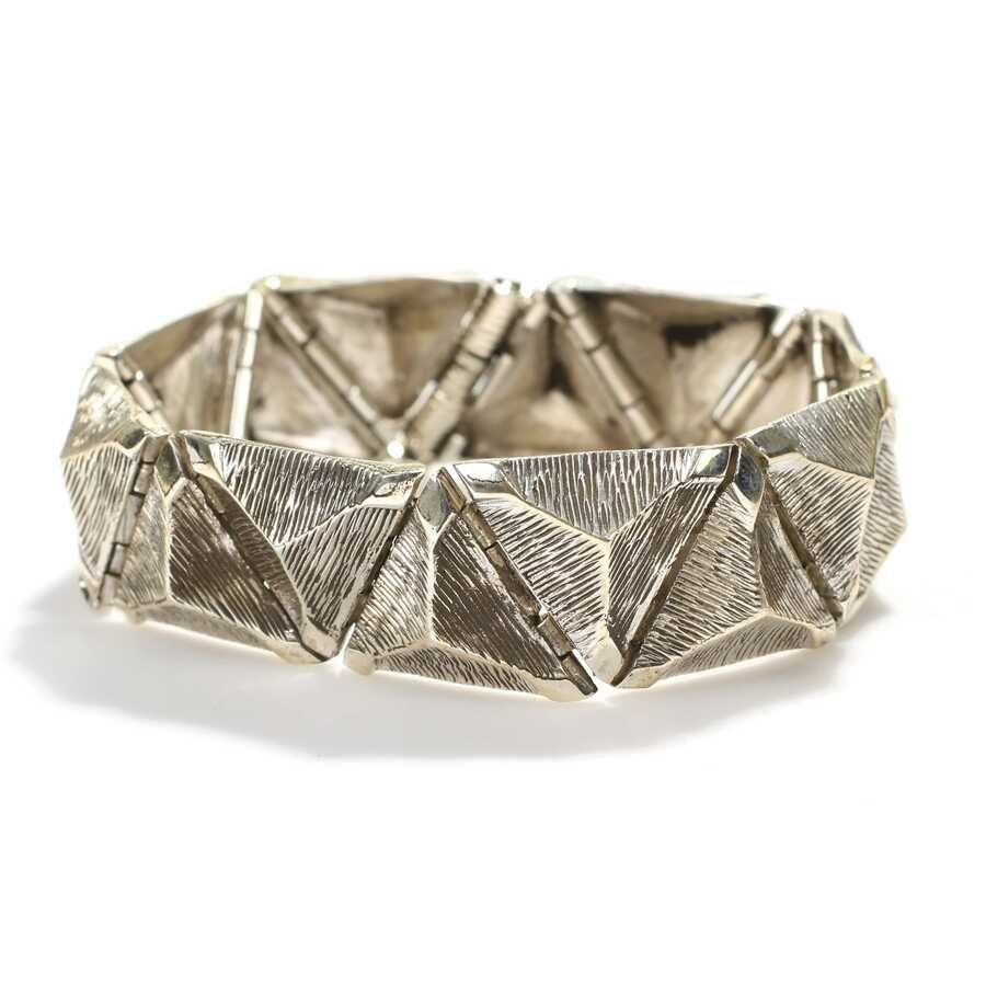 Professional 925 Sterling Silver Geometric Triangle Bracelet