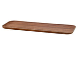Antibacterial Plastic Serving Plate - Modern Earth Tone Design