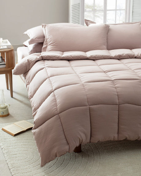 Blush Pink Full/Queen Complete Bedding Set